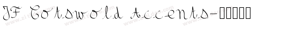 JF Cotswold Accents字体转换